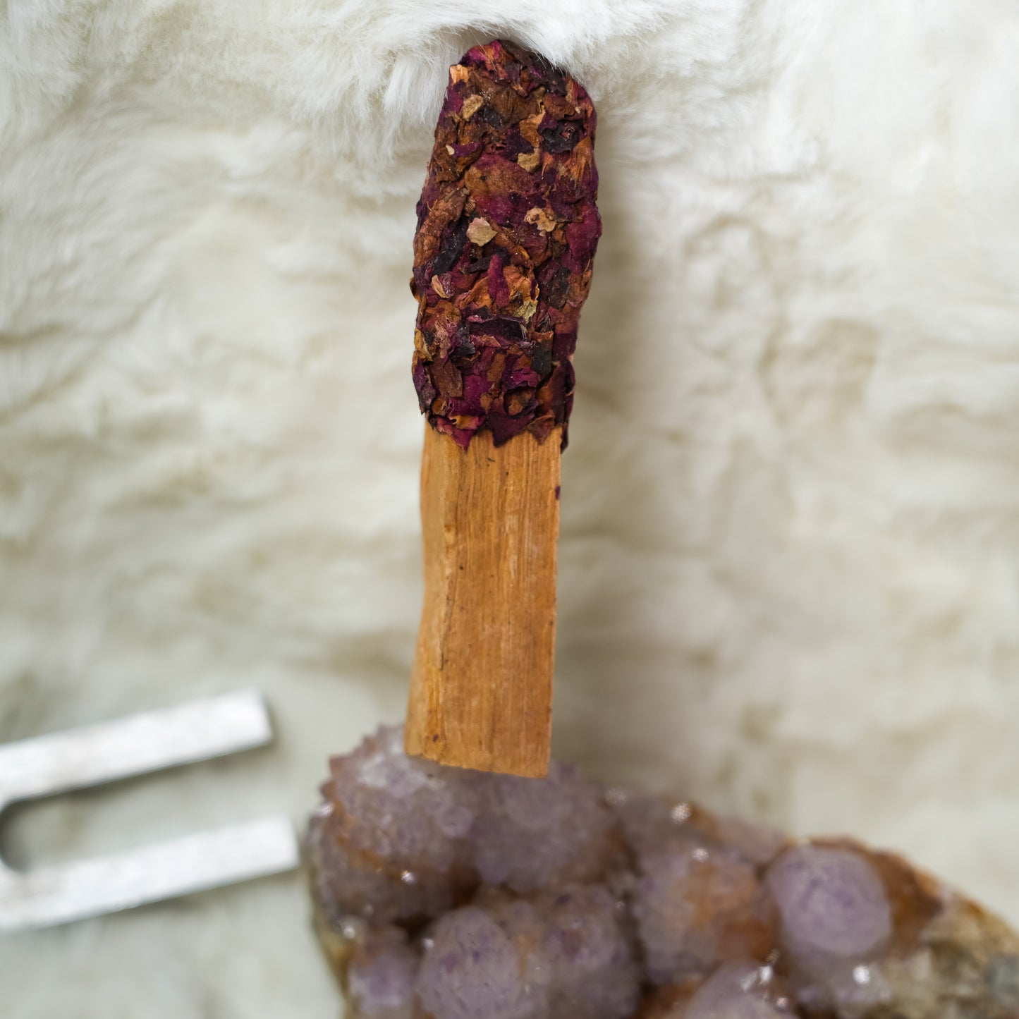 Dipped Red Rose Palo Santo