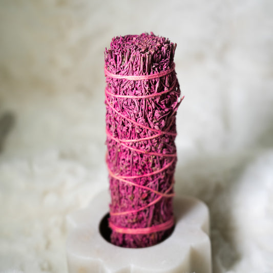 Rose Scented Sage Smudge Stick - 5 pack