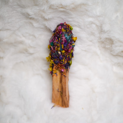 7 Chakra Flower Dipped Palo Santo
