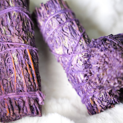 Lavender Scented Sage Smudge Stick - 5 pack