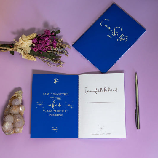 Cosmic Starlight Mini — Pocket Journal for Intention & Healing
