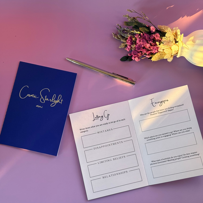 Cosmic Starlight Mini — Pocket Journal for Intention & Healing