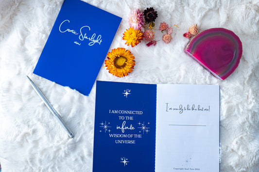Cosmic Starlight Mini – Pocket Journal for Intention & Healing
